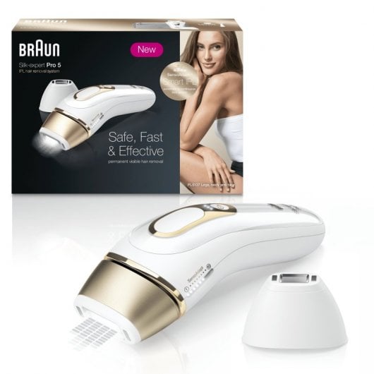 Braun Silk-expert Pro 5 PL5117 IPL Depiladora de Luz Pulsada + 3 Accesorios