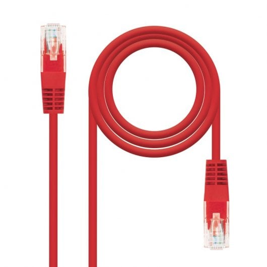 Cabo de Rede Nanocabo RJ45 UTP Cat.6 25cm Vermelho