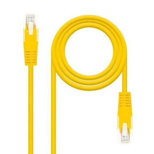 Cavo di rete Nanocable RJ45 Cat.6 UTP 25cm Giallo rame OFC