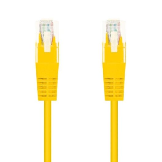 Câble réseau Nanocable RJ45 Cat.6 25cm UTP jaune cuivre OFC