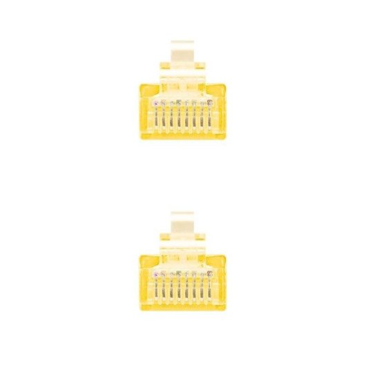 Cavo di rete Nanocable RJ45 Cat.6 UTP 25cm Giallo rame OFC