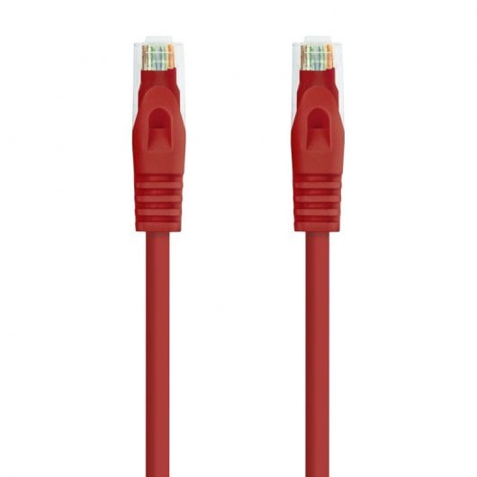 Nanocable Netzwerkkabel RJ45 LSZH Cat. 6A UTP AWG24 25cm Rot