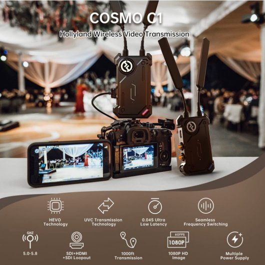 Système de transmission vidéo sans fil Hollyview Cosmo C1