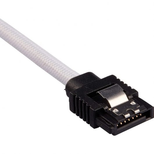 Câble SATA blindé Corsair Premium 6 Gbps 30cm Blanc