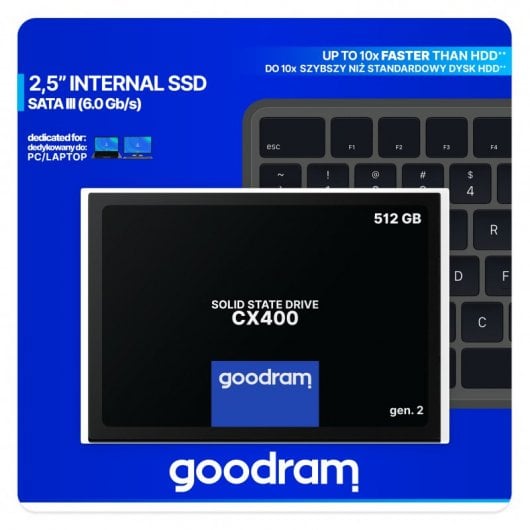 GoodRam CX400 2,5-Zoll-SSD 512 GB SATA 3