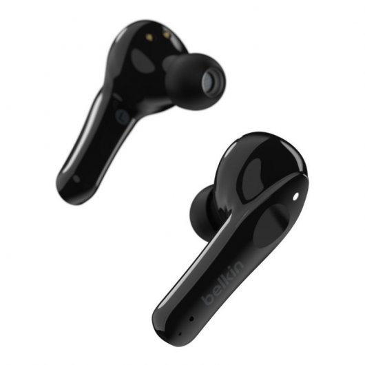 Belkin SoundForm Move Plus Auriculares Inalámbricos con Estuche de Carga Inalámbrica + Base de Carga Inalámbrica 10W