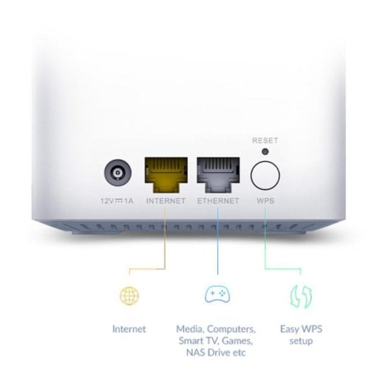 WiFi Mesh D-Link 2 Nodi AX1500 370 m² con IA e controllo vocale
