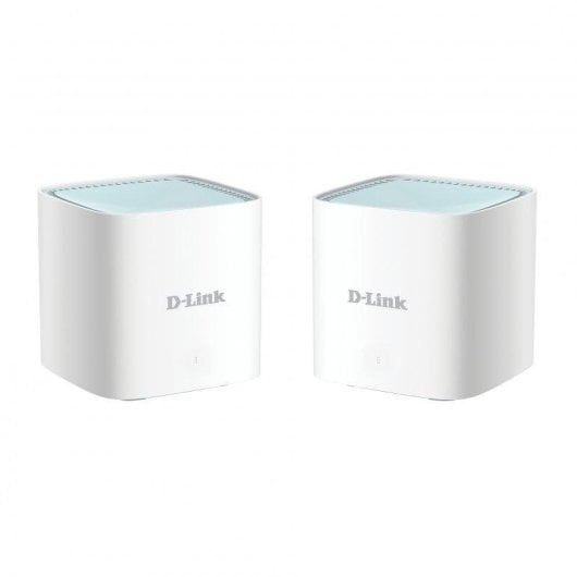 WiFi Mesh D-Link 2 Nodi AX1500 370 m² con IA e controllo vocale