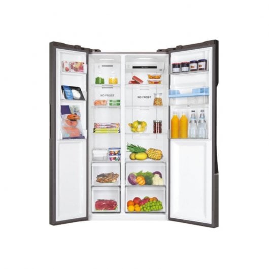 Haier HSR3918EWPG Frigorífico Americano E Inox