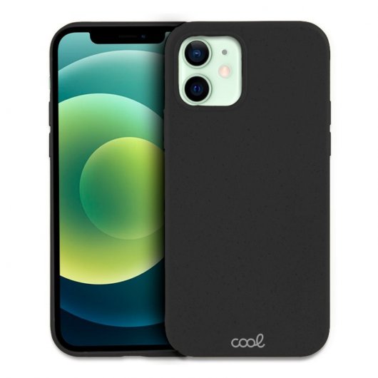 Cool Funda Eco Biodegradable para iPhone 12/12 Pro Negro