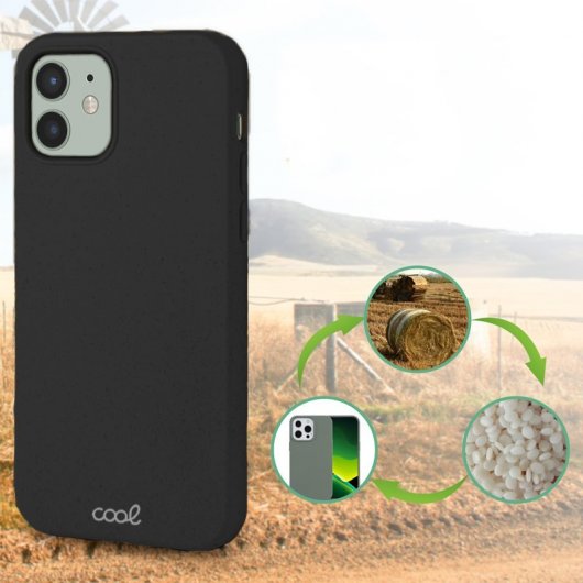 Cool Funda Eco Biodegradable para iPhone 12/12 Pro Negro