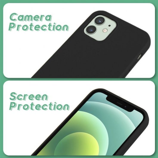 Cool Funda Eco Biodegradable para iPhone 12/12 Pro Negro