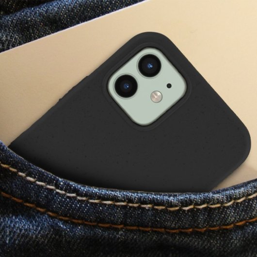Cool Funda Eco Biodegradable para iPhone 12/12 Pro Negro