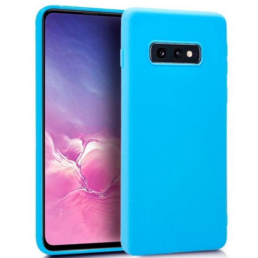 Capa de silicone azul claro legal para Samsung Galaxy S10e G970