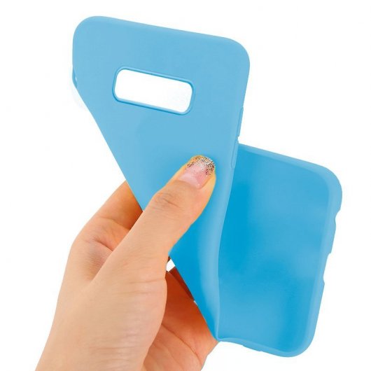 Capa de silicone azul claro legal para Samsung Galaxy S10e G970