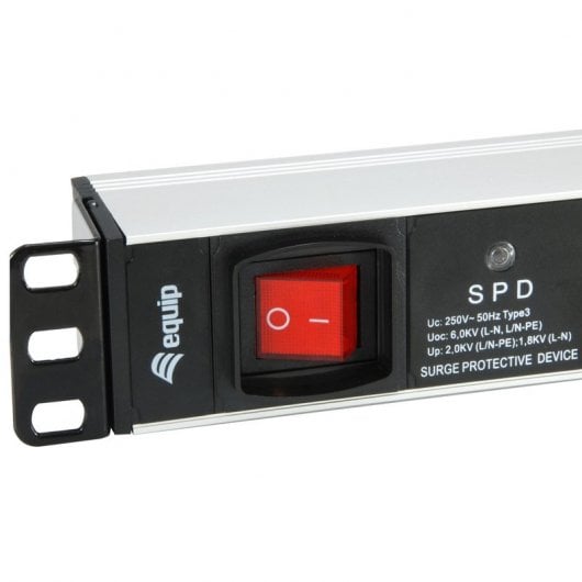 Equip 333309 Verlängerungskabel 1,8 m 7 AC-Ausgänge Drinnen Schwarz, Weiß