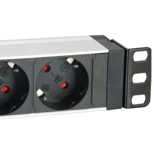 Equip 333309 Verlängerungskabel 1,8 m 7 AC-Ausgänge Drinnen Schwarz, Weiß