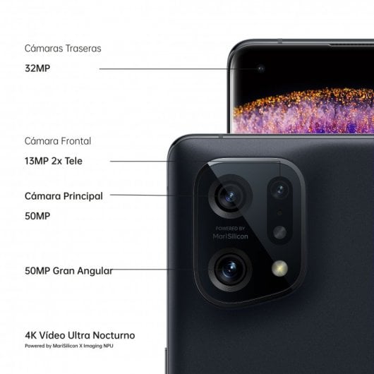 OPPO Find X5 5G 8/256GB Negro Libre