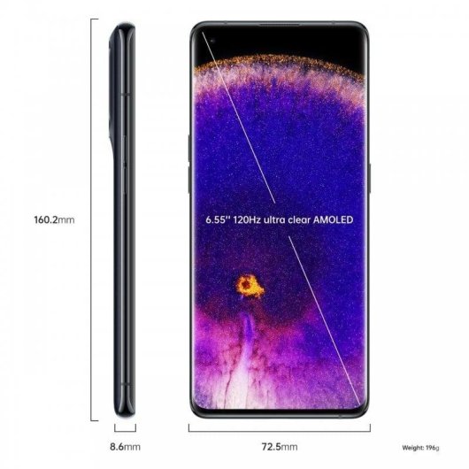 OPPO Find X5 5G 8GB 256GB 6.55" Noir