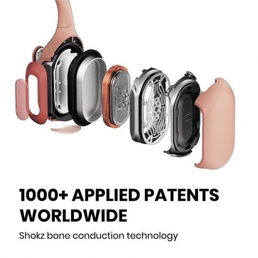 SHOKZ OpenRun Pro Kopfhörer Kabellos Nackenband Anrufe/Musik Bluetooth Pink
