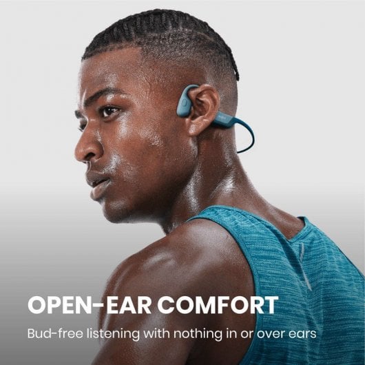 Casque de sport sans fil Shokz OpenRun Pro bleu