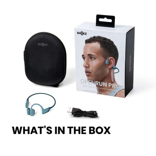 Casque de sport sans fil Shokz OpenRun Pro bleu