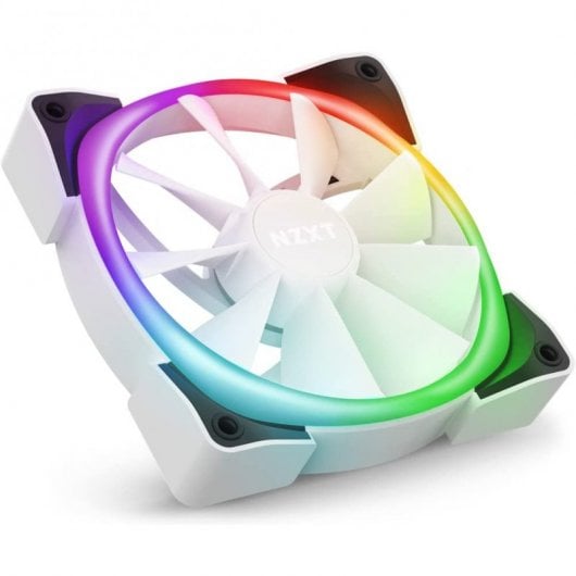 NZXT AER RGB 2 Ventilateurs LED PWM blancs 140 mm avec contrôleur d'éclairage