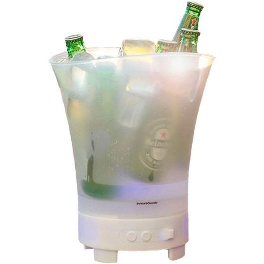 InnovaGoods Sonice Cubitera LED con Altavoz 5W