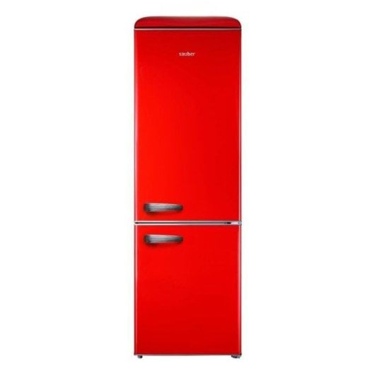 Frigorífico Combi Sauber Serie 5-Retro Defrost 192cm 300L E Vermelho