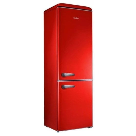 Frigorífico Combi Sauber Serie 5-Retro Defrost 192cm 300L E Vermelho