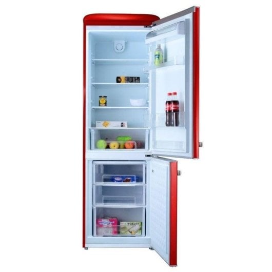 Frigorífico Combi Sauber Serie 5-Retro Defrost 192cm 300L E Vermelho