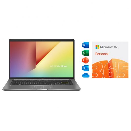 ASUS VivoBook S14 S435EA-KC035T Intel Evo Core i7-1165G7/16GB/1TB SSD/14" + Microsoft 365 Personal 1 Año