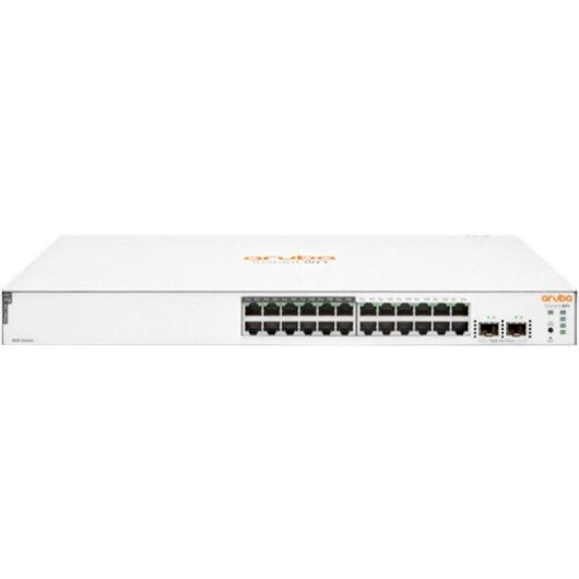 Aruba Instant On 1830 Switch 24 Portas 12p Classe 4 PoE 2SFP 195W Gerido L2 Gigabit Ethernet 1U