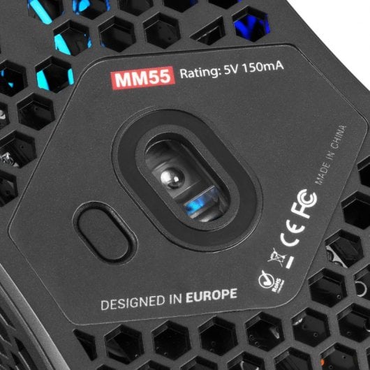 Mars Gaming MM55 Rato Gaming RGB 12800 DPI Preto