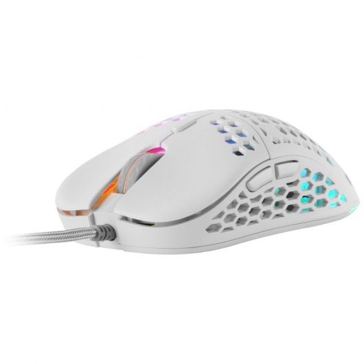 Mars Gaming MM55W Ratón Gaming RGB 12800 DPI Blanco