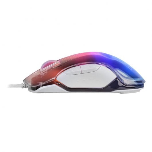 Mouse da gioco Mars Gaming MMGLOWW RGB 12800 DPI Bianco