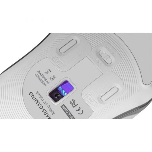 Mouse da gioco Mars Gaming MMGLOWW RGB 12800 DPI Bianco