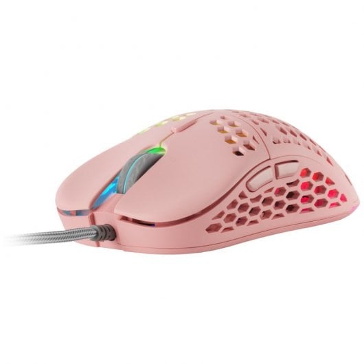 Mouse da gioco Mars Gaming MM55P RGB 12800 DPI Rosa