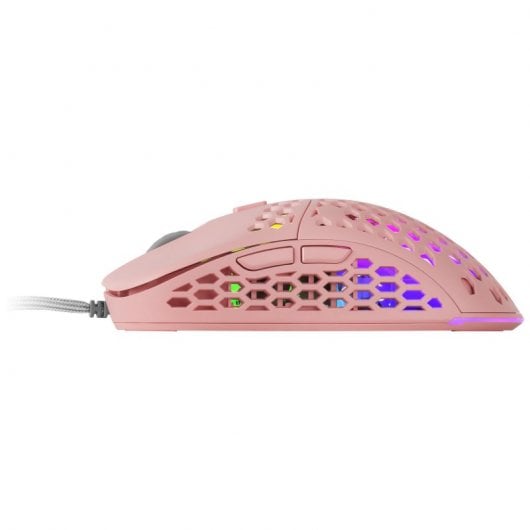 Mouse da gioco Mars Gaming MM55P RGB 12800 DPI Rosa