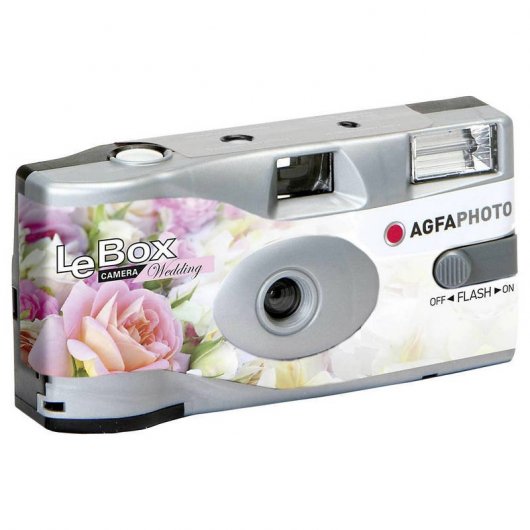 Agfaphoto LeBox Wedding Cámara Desechable con Flash 27 Exposiciones