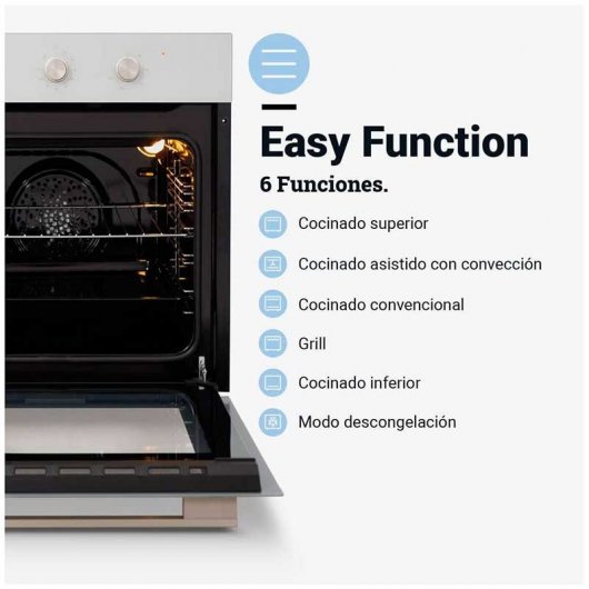 Universal Blue Mitsi 4006W Horno Multifunción 67L Cristal Blanco