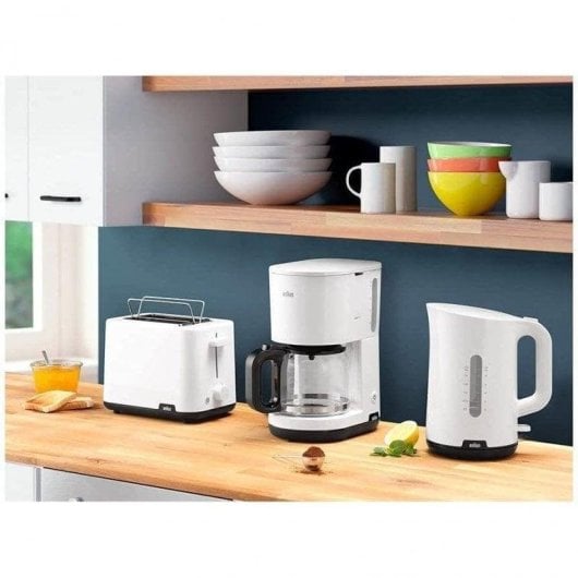 Tostadora Braun HT-1010WH 2 Ranuras 900 W Blanca