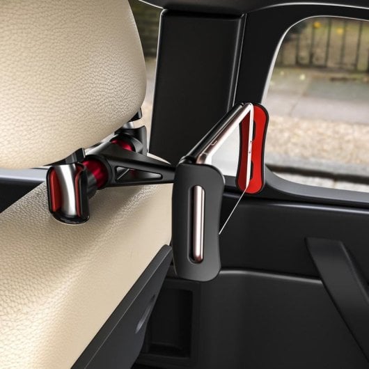 Supporto Auto Aisens per Tablet/Smartphone 5-12" Alluminio Nero/Rosso