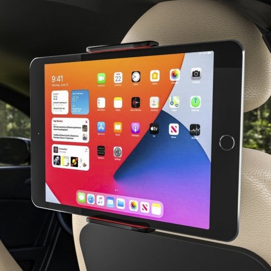 Aisens Support Voiture pour Tablette/Smartphone 5-12" Rouge/Noir