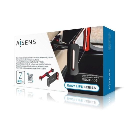 Supporto Auto Aisens per Tablet/Smartphone 5-12" Alluminio Nero/Rosso
