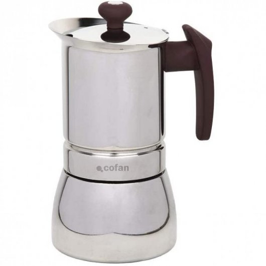 Cofan Constanza Cafetera Italiana 9 Tazas Acero Inoxidable