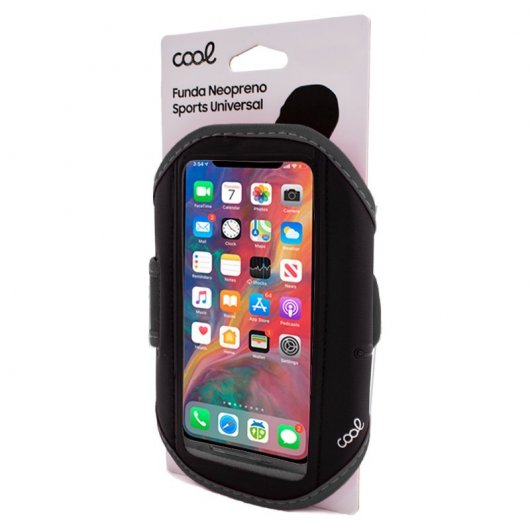 Cool Universal Neoprene Sports Black Case pour Smartphone 6"-6.7"