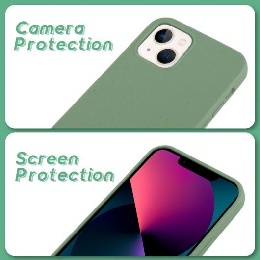 Estojo biodegradável Cool Eco para iPhone 13 Mini Verde