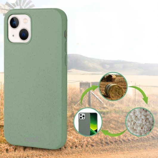 Estojo biodegradável Cool Eco para iPhone 13 Mini Verde