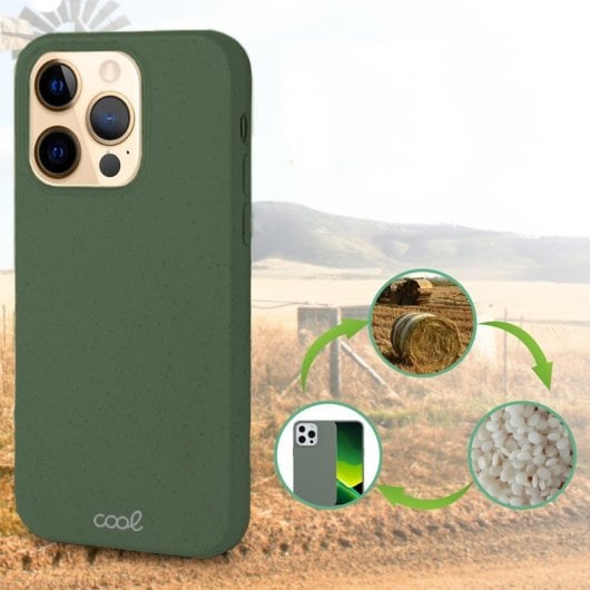 Coque écologique biodégradable vert frais pour iPhone 12 Pro Max